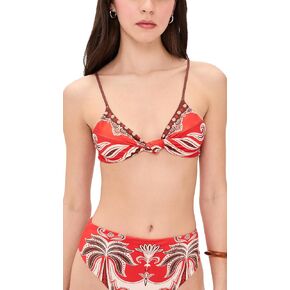 FARM Rio Women's Ainika Garden Red Bandeau Bikini Top in Saudi Arabia