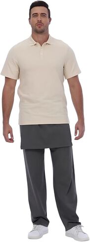 Unisex Adult Quick Access Care Pants, Washable Cotton Post Recovery Incontinence Bottoms, Urinary Bag Friendly S-XXL in Kuwait