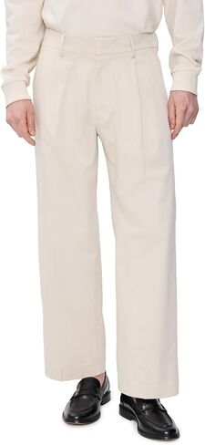 NN07 Men's Kaye Cotton Relaxed Pleated Trousers in Kuwait
