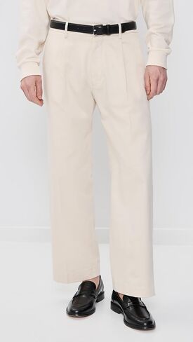 NN07 Men's Kaye Cotton Relaxed Pleated Trousers in Kuwait