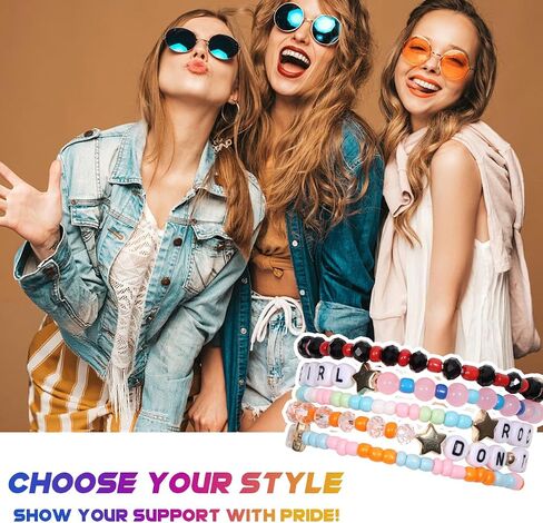 AICase for No Doubt Merch Gifts مستوحاة من الأساور 5 قطع قابلة للتكديس أساور الصداقة مطرزة بالخرز للحفلات الموسيقية ملصق الفينيل CD ملصق قبعة تانك توب تي شيرت هدايا البضائع لعيد ميلاد المعجبين in Kuwait
