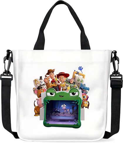 For Toy Movie Story 5 Tote Bag for Women, Cartoon Canvas Tote Handbags, Cute Crossbody Bags With Detachable Strap in Saudi Arabia