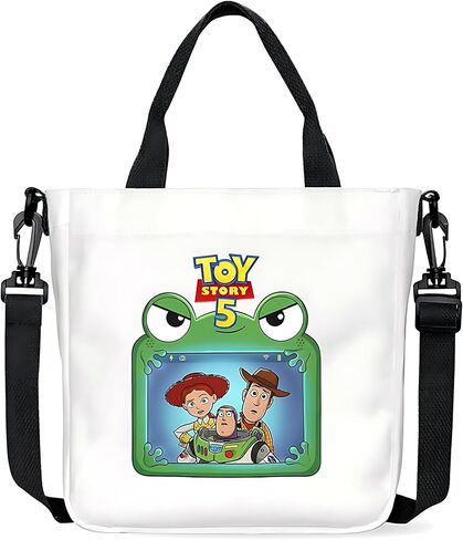 For Toy Movie Story 5 Tote Bag for Women, Cartoon Canvas Tote Handbags, Cute Crossbody Bags With Detachable Strap in Kuwait