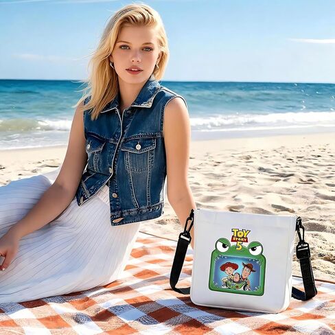 For Toy Movie Story 5 Tote Bag for Women, Cartoon Canvas Tote Handbags, Cute Crossbody Bags With Detachable Strap in Kuwait