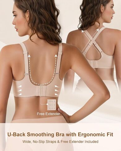 Cevapro Jelly Bras for Women Push Up Wireless Full Coverage Bralette No Underwire Seamless Soft Everyday T-Shirt Bra in Saudi Arabia
