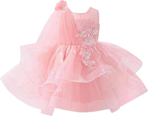 IBAKOM Flower Girl Sparkly Sequins Formal Birthday Dress First Communion Easter Pageant Ball Gown Tween Wedding Prom Dress in Kuwait