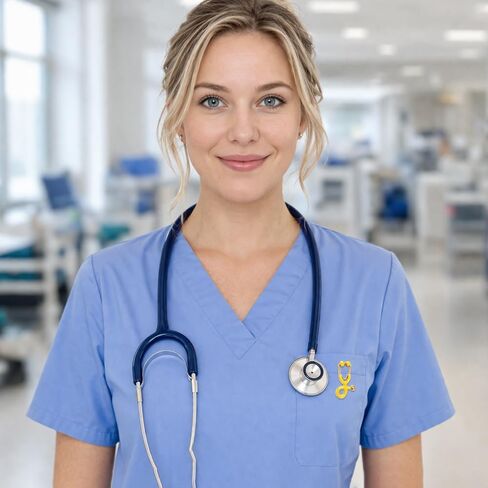 Stethoscope Brooch Pins Colorful Stethescope Lapel Pin Nurse Doctor Enamel Pins for Medical Doctor Nurse Week Gift Accessories in Saudi Arabia
