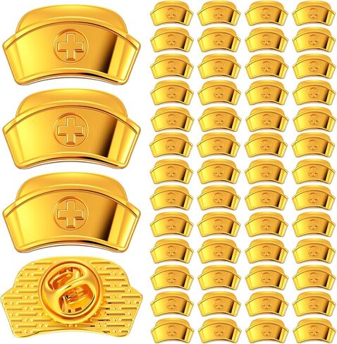Tondiamo 50 Pcs Nursing Pins Bulk Medical Enamel Lapel Brooch Rn Badge Registered for Nurses Day Gifts Pinning Ceremony Graduation in Kuwait