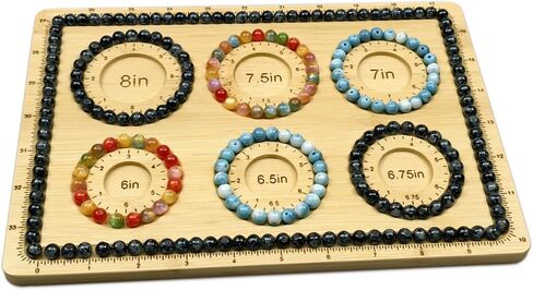 Petoysoso Bead Boards for Jewelry Making, Bamboo Beading Board for Jewelry Bracelet Making, Bracelet Bead Board, Bracelet Bead Board for Bracelet, Jewelry Making, Necklaces,DIY Small in Kuwait