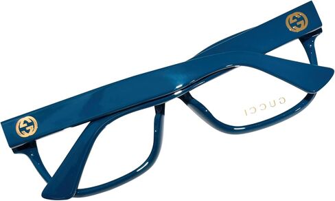 Gucci GG1341O 003 Blue Rectangular 55mm Women's Eyeglasses in Saudi Arabia
