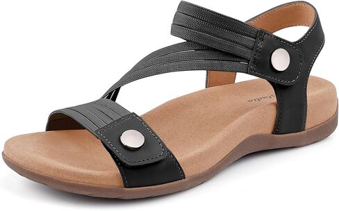 BCSTUDIO Women's Comfort Orthopedic Sandals with Arch Support Summer Walking Casual Flats Shoes in Saudi Arabia