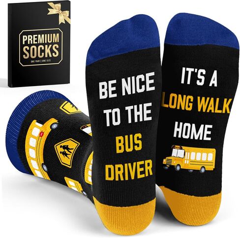 Bus Driver Gifts - Bus Driver Appreciation Gifts, Perfect School Bus Socks in Saudi Arabia
