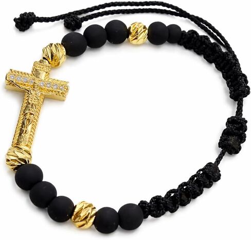 THE CATHOLIC COMPANY Corded Rosary Bracelet, Handmade Adjustable Woven Faith Bracelet for Women & Men in Saudi Arabia