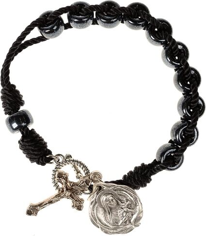THE CATHOLIC COMPANY Corded Rosary Bracelet, Handmade Adjustable Woven Faith Bracelet for Women & Men in Saudi Arabia