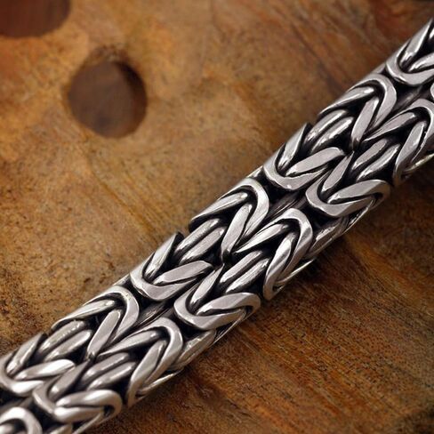 عارضة سوار سبيكة البساطة بلون خمر التنين برأسين سوار الرجعية القوطية (فضي كبير 21 سم) in Kuwait