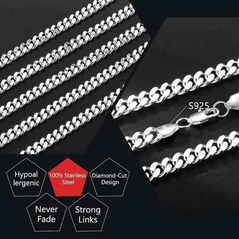 S925 Sterling Silver Bracelet for Men - 9MM S925 Sterling Silver Over Rope Chain Bracelet Diamond Cut Silver Bracelets Gifts for Men 7.5/8/8.5/9Inch in Saudi Arabia