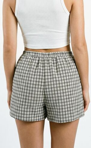 sissycos Women’s 100% Cotton Seersucker Casual Shorts – Elastic Waist Relaxed Fit Lounge Shorts with Side Pockets in Saudi Arabia