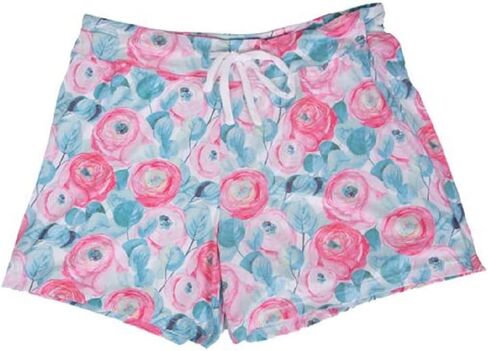 Amanda Blu WOMENS Pajama Shorts - Rose Garden Design SIZES S-XXL in Saudi Arabia