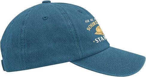 Ask Me About My Sourdough Starters Hats for Boyfriends Low Profile Washed in Saudi Arabia