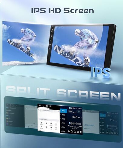 Car Radio Stereo with HiFi Audio for Toyota Corolla 2014-2017 with Wireless CarPlay/Android Auto, 10.1 Inch HD Touch Screen Android 13 Head Unit GPS WiFi Bluetooth FM/RDS EQ HD Backup Camera in Saudi Arabia