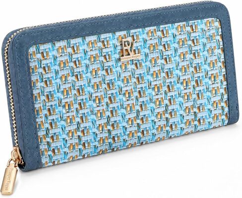 Clutch Wallet For Women, Leather RFID Blocking Wallet Women Large Capacity Credit Card Holder, Womens Billfolds and Wallets Gifts for Women Birthday, Ladies Wallet with Phone Holder, Zip Around in Kuwait