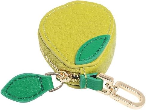 Cute Fruit Shape PU Keychain Coin Purse, Mini AirTag Holder & Small Jewelry Organizer Pouch, Portable Bag Charm for Women, Avocado Strawberry Pendant, Multi-Functional Coin Storage Bag in Kuwait