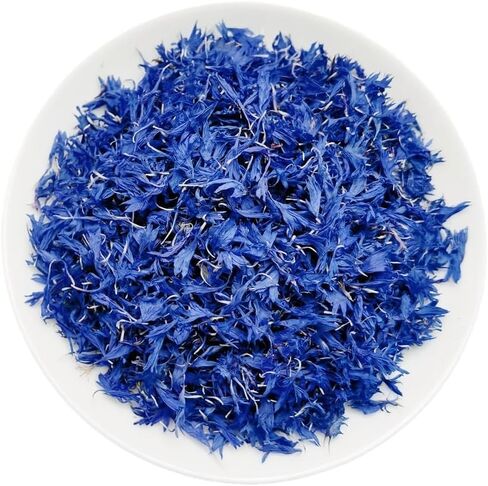 Pure Blue Cornflower Petals 10g/ 0.352oz, 100% Natural Centaurea Cyanus, Dried Herbal Flowers, for Tea Blends, Cupcakes, Lattes, Bath Products, Gifts, Crafts in Saudi Arabia