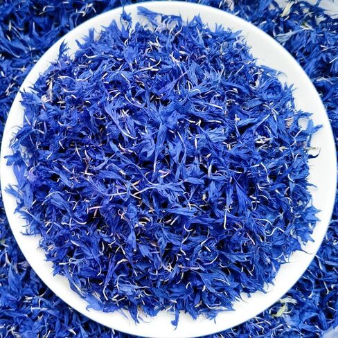 Pure Blue Cornflower Petals 10g/ 0.352oz, 100% Natural Centaurea Cyanus, Dried Herbal Flowers, for Tea Blends, Cupcakes, Lattes, Bath Products, Gifts, Crafts in Saudi Arabia