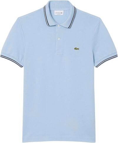 Lacoste Mens Smart Paris Regular Fit Contrast Neck Polo Shirt in Saudi Arabia