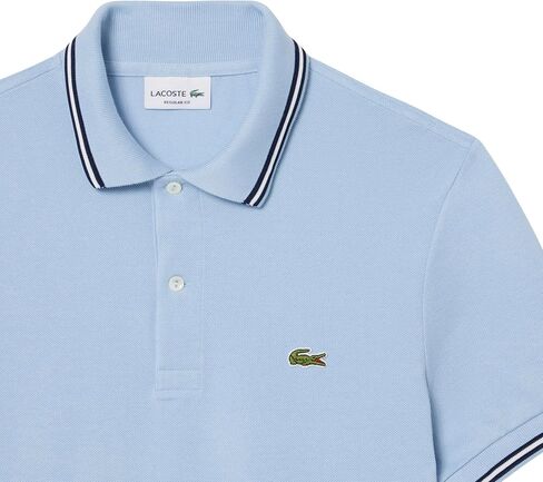 Lacoste Mens Smart Paris Regular Fit Contrast Neck Polo Shirt in Saudi Arabia