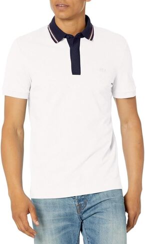 Lacoste Mens Smart Paris Regular Fit Contrast Neck Polo Shirt in Saudi Arabia