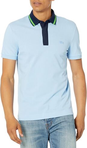 Lacoste Mens Smart Paris Regular Fit Contrast Neck Polo Shirt in Saudi Arabia