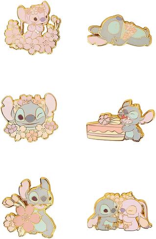 Loungefly Stitch & Angel Cherry Blossom Mystery Box Pin (One Pin) in Kuwait
