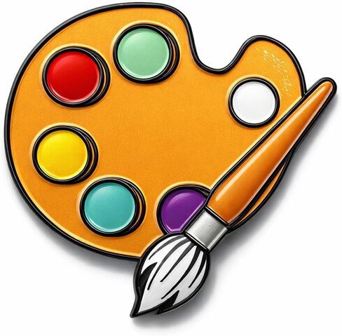 Paint Palette Pin Artist Lapel Brooch Art Lover Accessory Gift for Women Men Teens Creative Expression Statement Piece for Painters and Art Enthusiasts in Kuwait