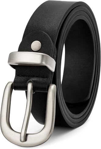 VONMELLI Women's Belt for Jean Pant, Women's Leather Belt for Dress with Silver/Gold Buckle in Kuwait