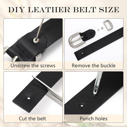 VONMELLI Women's Belt for Jean Pant, Women's Leather Belt for Dress with Silver/Gold Buckle in Kuwait