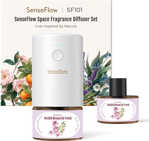 Plug-in Air Freshener for Home, Waterless Essential Oil Diffuser for Bedroom and Bathroom, Non-Toxic Formula for Pets and Nursery, 120 Days Runtime, Refillable Jasmine Berry Bloom(Rose) in Saudi Arabia