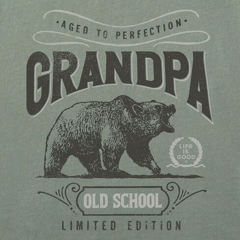 الحياة جيدة. تي شيرت Crusher للرجال بأكمام قصيرة من Age to Perfection Grandpa in Kuwait