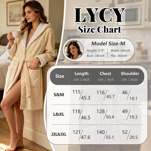 رداء LYCY النسائي ذو القلنسوة، رداء حمام جاكار قصير من القطيفة على شكل قلب، رداء صوف مريح مع جيوب in Kuwait