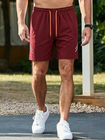 Men's Casual Shorts, Breathable Quick-Dry Outdoor Shorts with Pockets, Machine Washable for All Seasons in Kuwait