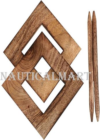 Decorative Wooden Curtain Tiebacks Set of 2 Window Treatment Holdbacks Drape Binds Hand Carved with Rustic Finish Home Decor in Saudi Arabia