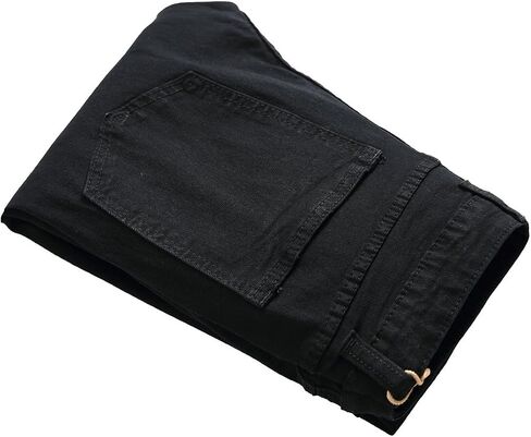 Men's Skinny Slim Fit Stretch Ripped Distressed Destroyed Jeans Denim Pants in Saudi Arabia