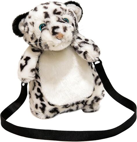 JIAHG Women Girls Animal Plush Crossbody Bag Cute Tiger Leopard Koala Stuffed Backpack Adjustable Novelty Zipper Shoulder Bag in Kuwait