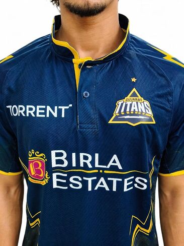 IPL Cricket Jersey 2026 – GT Pro Style Performance T-Shirt, Moisture-Wicking, Breathable Athletic Fit Sports Tee in Kuwait