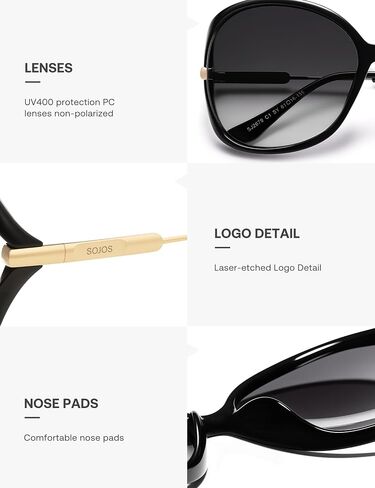 SOJOS 2026 Oversized Butterfly Sunglasses for Women with Gold Arms,Beach Sun UV Protection Shades in Kuwait