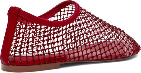 Steve Madden Women's Mino Ballet Flat, Cherry Red Rhinestone, 7 in Kuwait