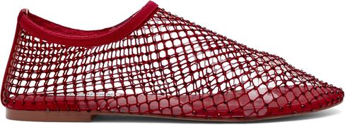 Steve Madden Women's Mino Ballet Flat, Cherry Red Rhinestone, 7 in Kuwait