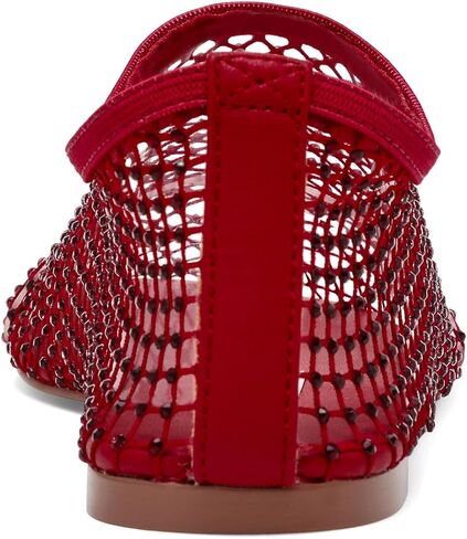 Steve Madden Women's Mino Ballet Flat, Cherry Red Rhinestone, 7 in Kuwait