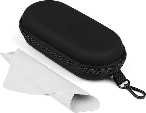 Marvolia Double Eyeglasses Case Hard Shell Dual Glasses Case with Clip & Zipper Closure Travel Sunglasses Organizer in Saudi Arabia