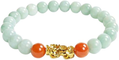Natural Jade Bracelet for Women Pixiu Wealth Feng Shui Bracelet Attracts Wealth and Good Luck in Saudi Arabia